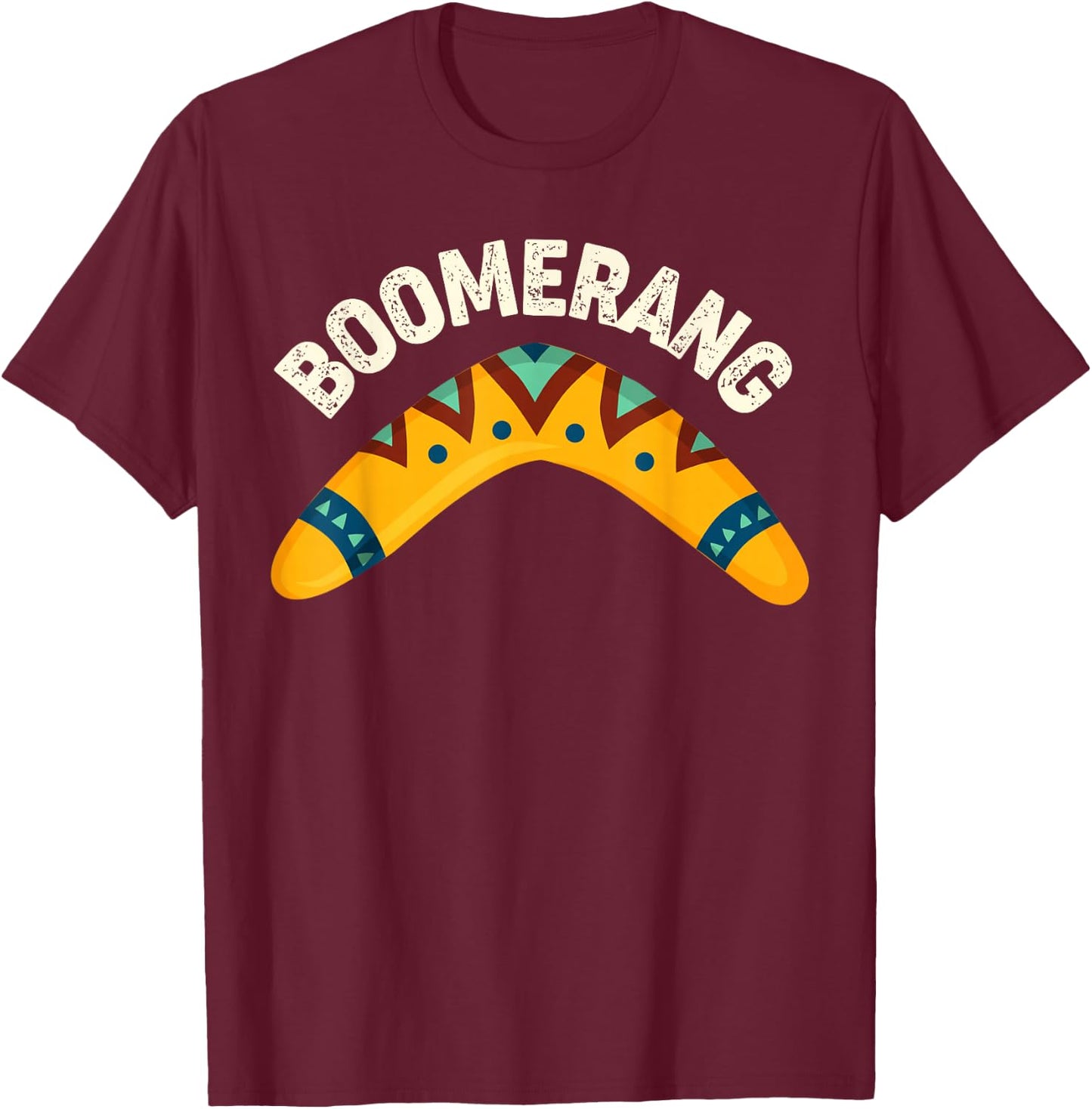 Australia Day Toddler Shirt Traditional Australian Boomerang T-Shirt - T-Shirt | Maroon