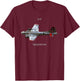 B-17 classic aircraft T-Shirt - T-Shirt | Maroon