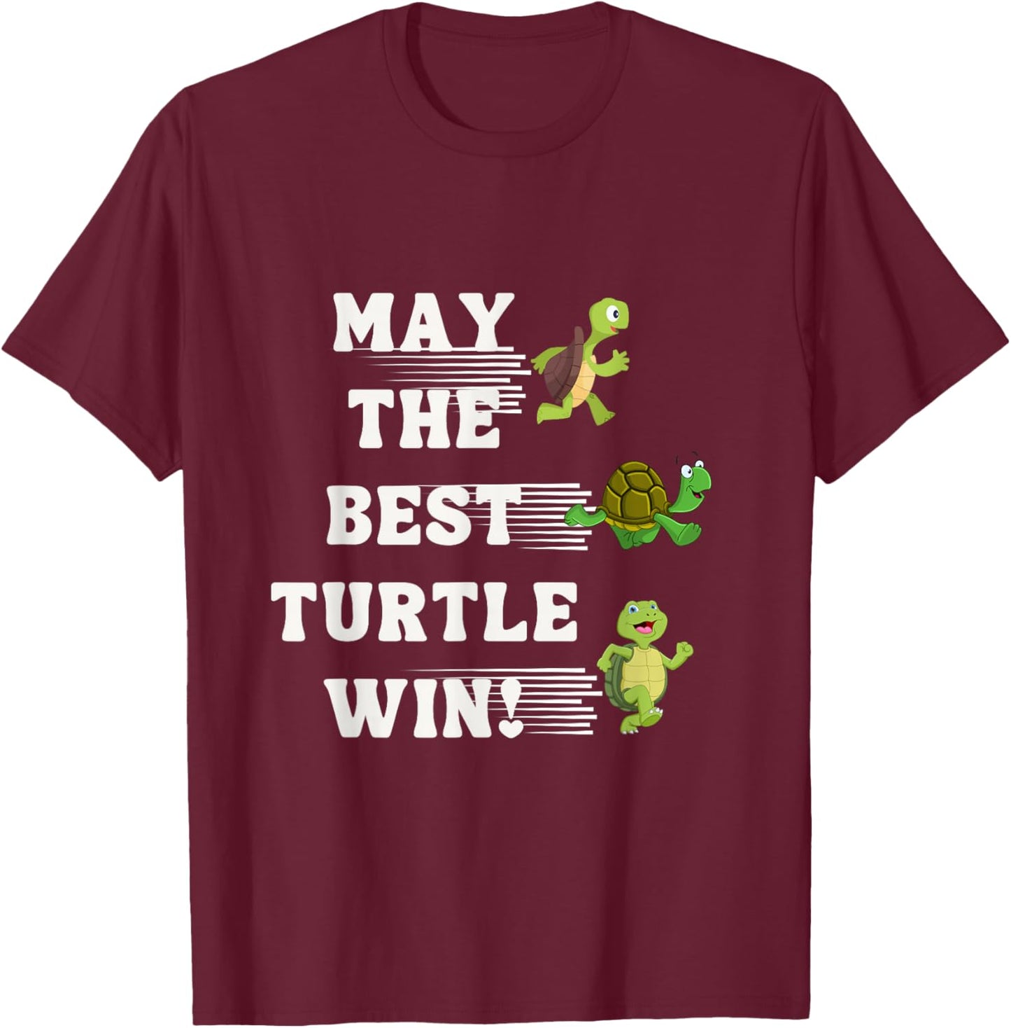Turtle Racing Team Turtle Running Team funny Racing Turtle T-Shirt - T-Shirt | Maroon