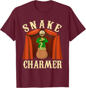 Snake Charmer Shirt - Circus Shirts - Snake Charmer Costume T-Shirt - T-Shirt | Maroon