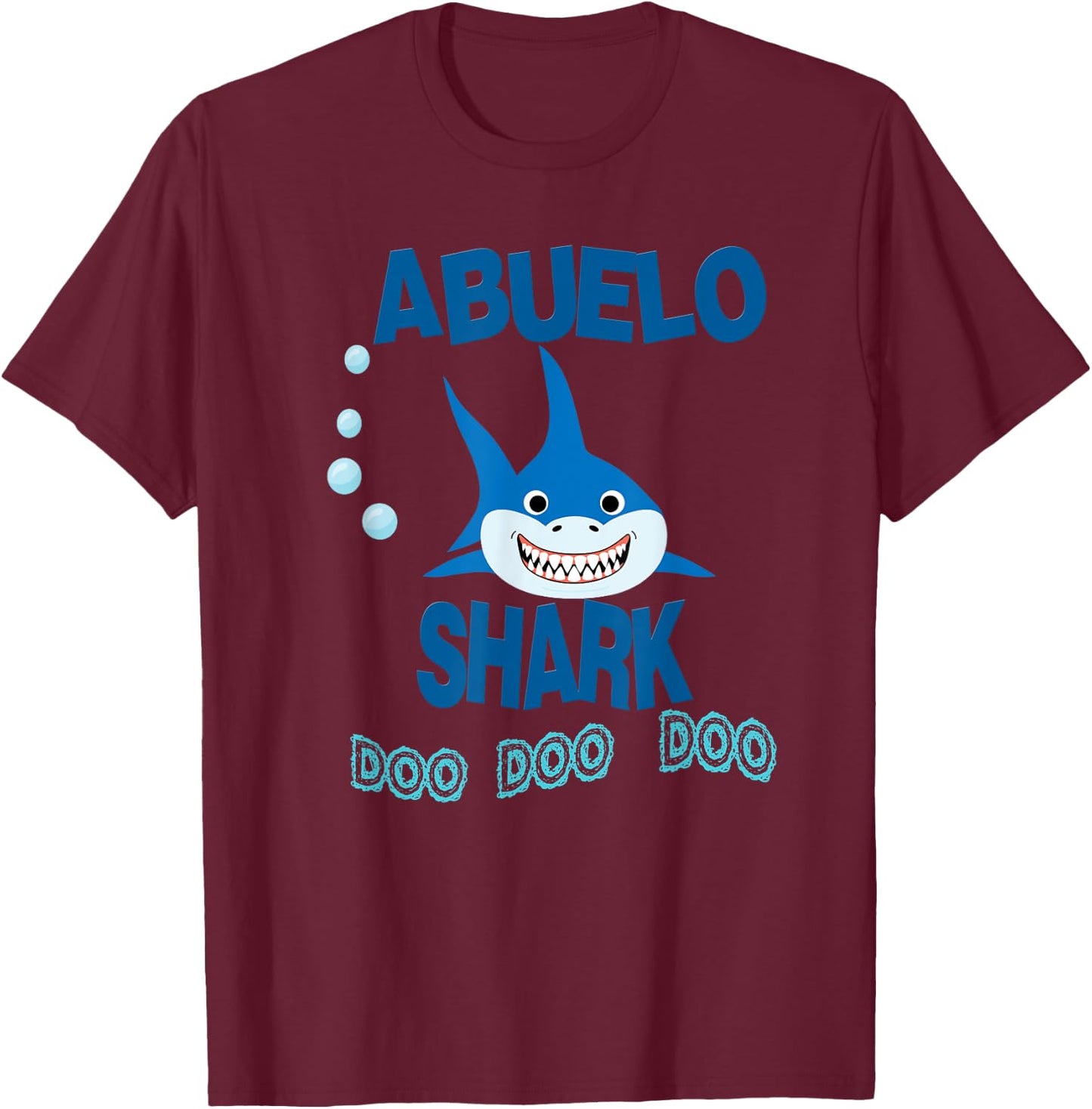 Abuelo Shark Gift Grandpa - Camisa de Regalo Abuelo T-Shirt - T-Shirt | Maroon