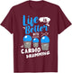 Life is Better With Cardio Drumming Fitness Workout T-Shirt - T-Shirt | Maroon