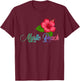 Myrtle Beach Carolina Hibiscus Flower Women Kids T-Shirt - T-Shirt | Maroon