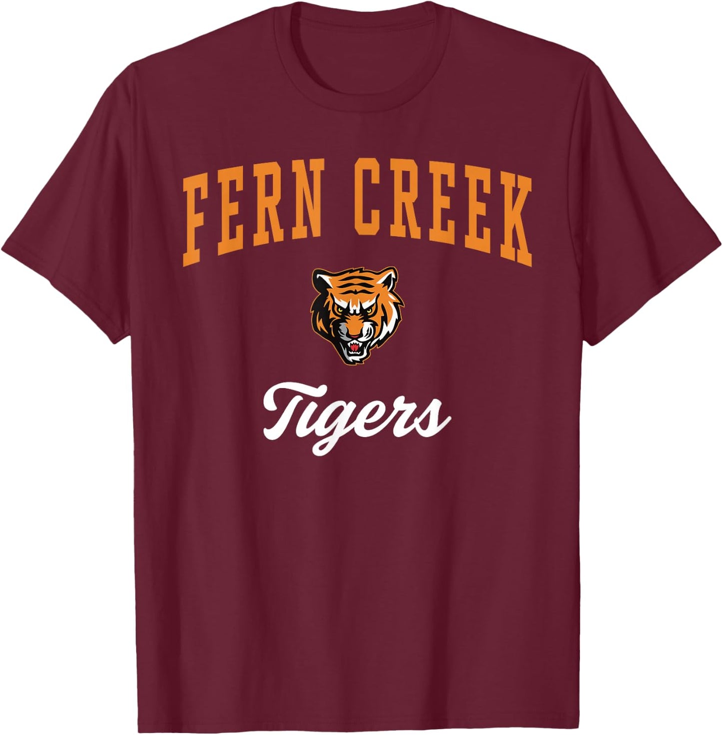 Fern Creek High School Tigers T-Shirt - T-Shirt | Maroon