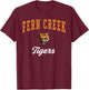 Fern Creek High School Tigers T-Shirt - T-Shirt | Maroon