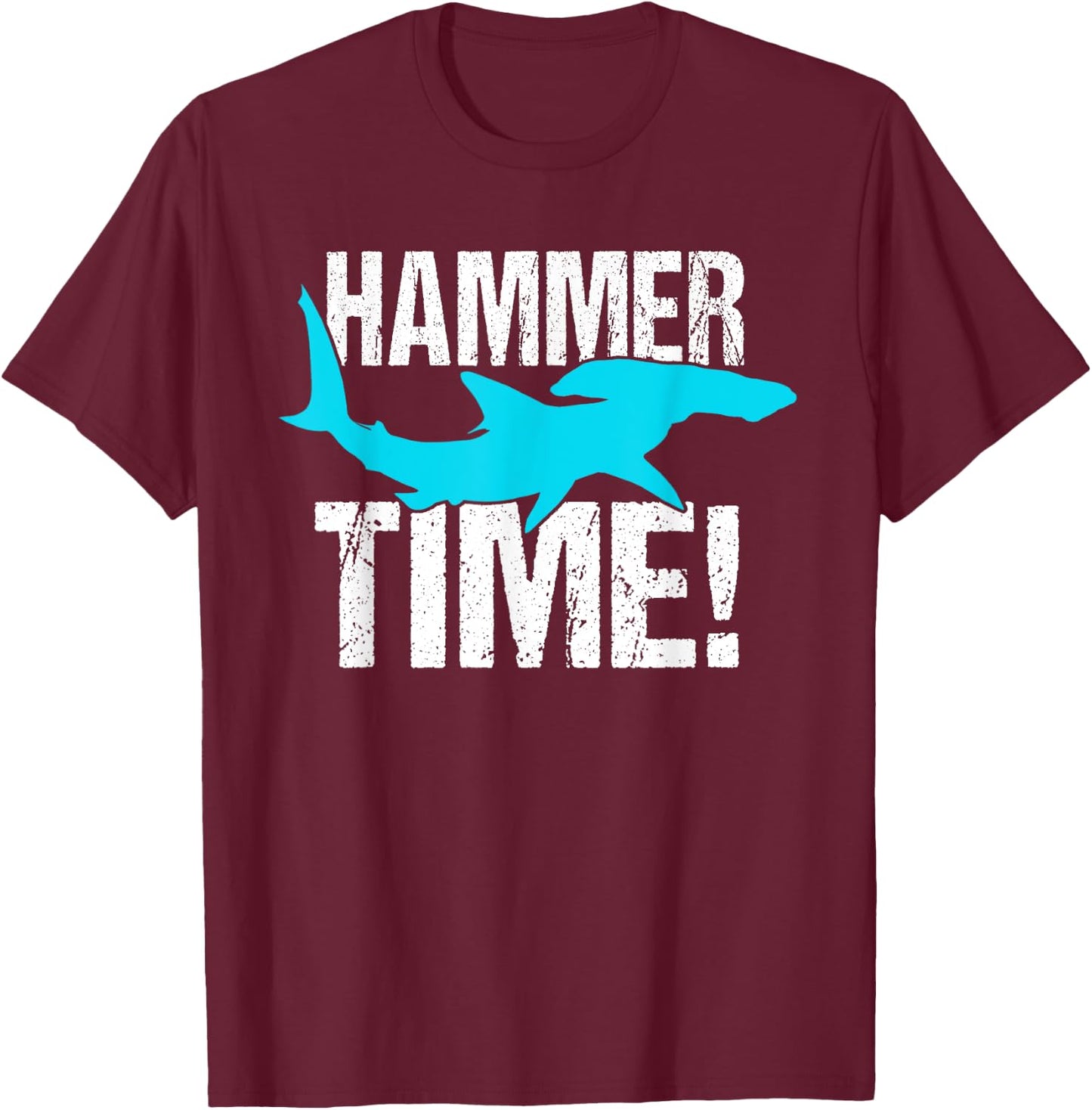Funny hammer shark Gift divers T-Shirt - T-Shirt | Maroon