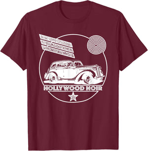 Film Noir / Hollywood / Crime Fiction T-Shirt - T-Shirt | Maroon