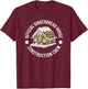 Funny Official Gingerbread House Construction Crew Christmas T-Shirt - T-Shirt | Maroon