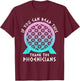SOMMAS PHOENICIANS If You Can Read This Thank Phoenicians Women's Black Modern Casual Letter Print , Small T-Shirt - T-Shirt | Maroon