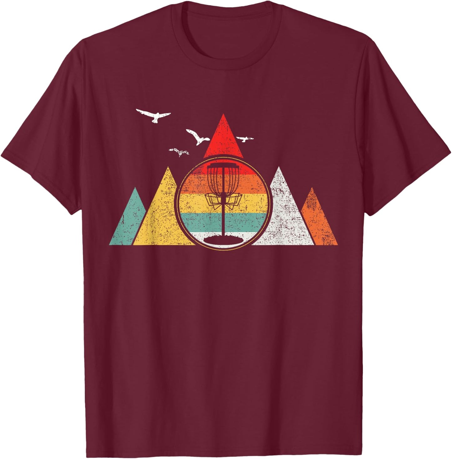 Discgolf Disc Golf Vintage T-Shirt - T-Shirt | Maroon