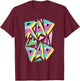 Rad Like Dad, 80's Retro Graphic T-Shirt - T-Shirt | Maroon