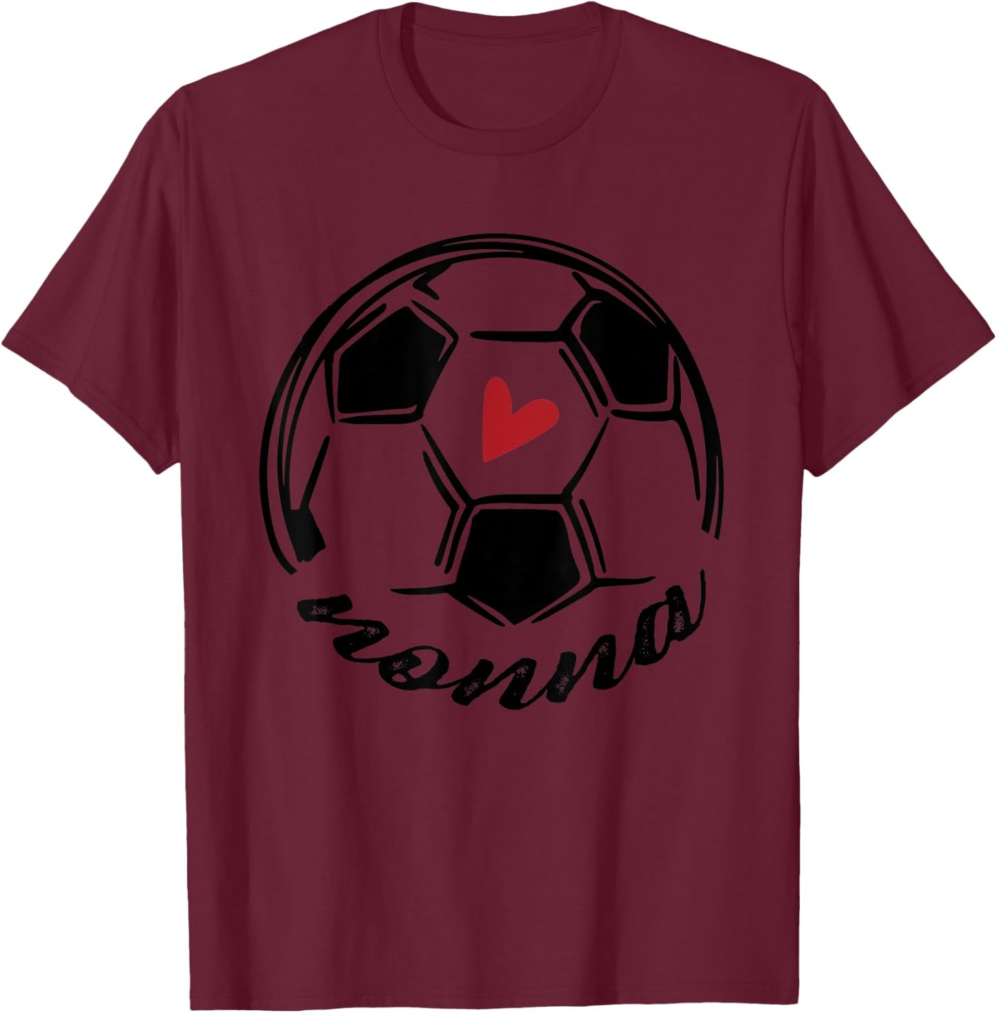 Soccer Nonna Funny Soccer Mothers Day T-Shirt - T-Shirt | Maroon