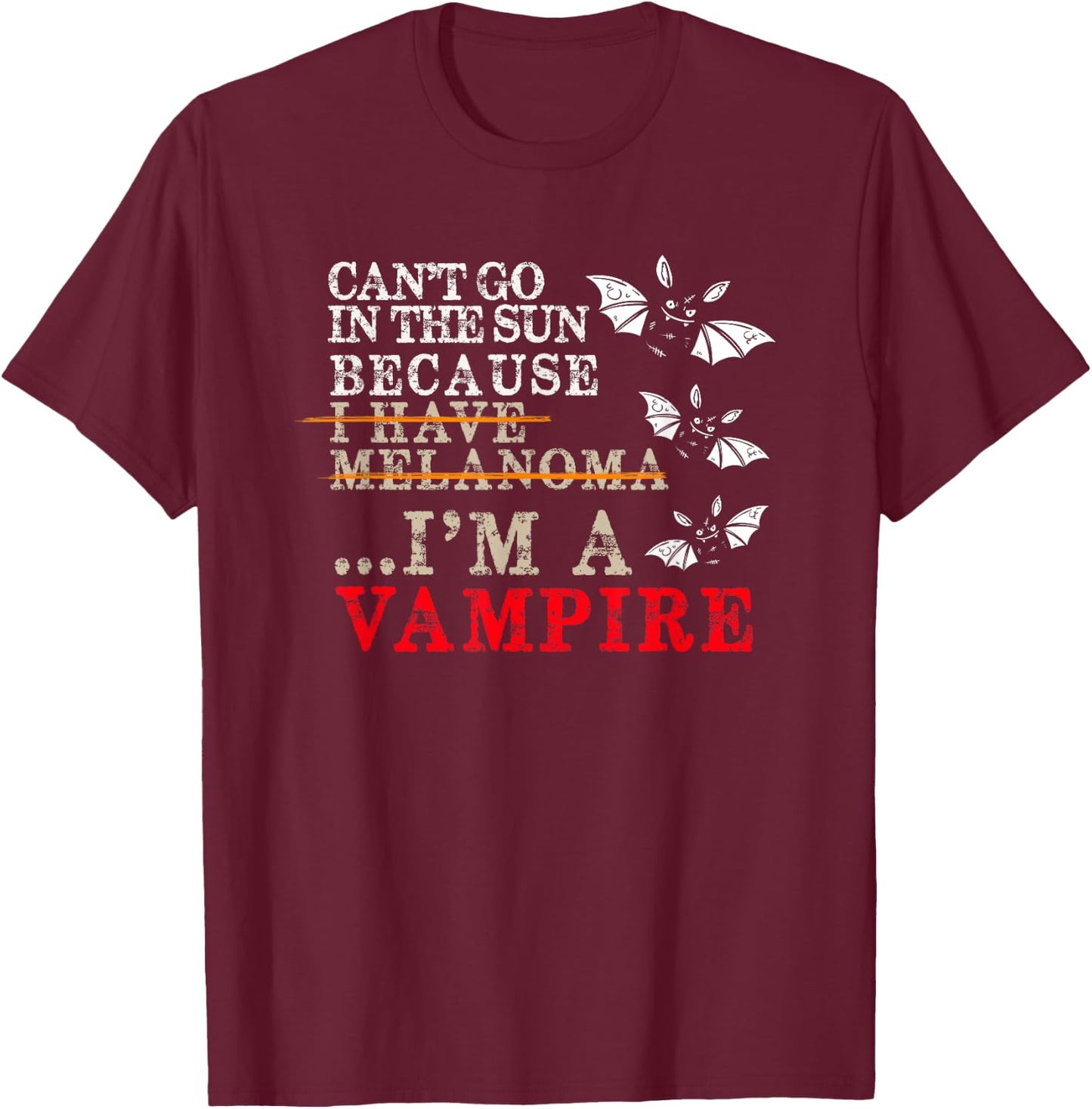 Melanoma Awareness - Skin Cancer Support T-Shirt - T-Shirt | Maroon