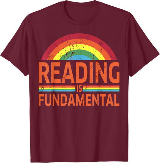 Reading is Fundamental Poetry, Bookworm And Book Reader T-Shirt - T-Shirt | Maroon