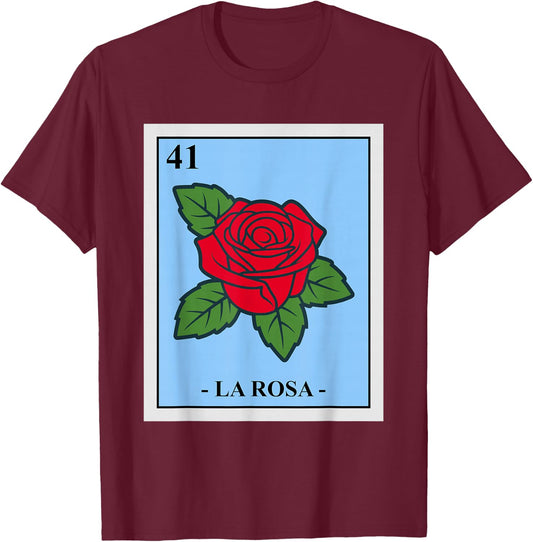 Mexican Bingo T-Shirt - T-Shirt | Maroon