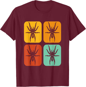 Theraphosidae Arachnid Poecilotheria Vintage Tarantula T-Shirt - T-Shirt | Maroon
