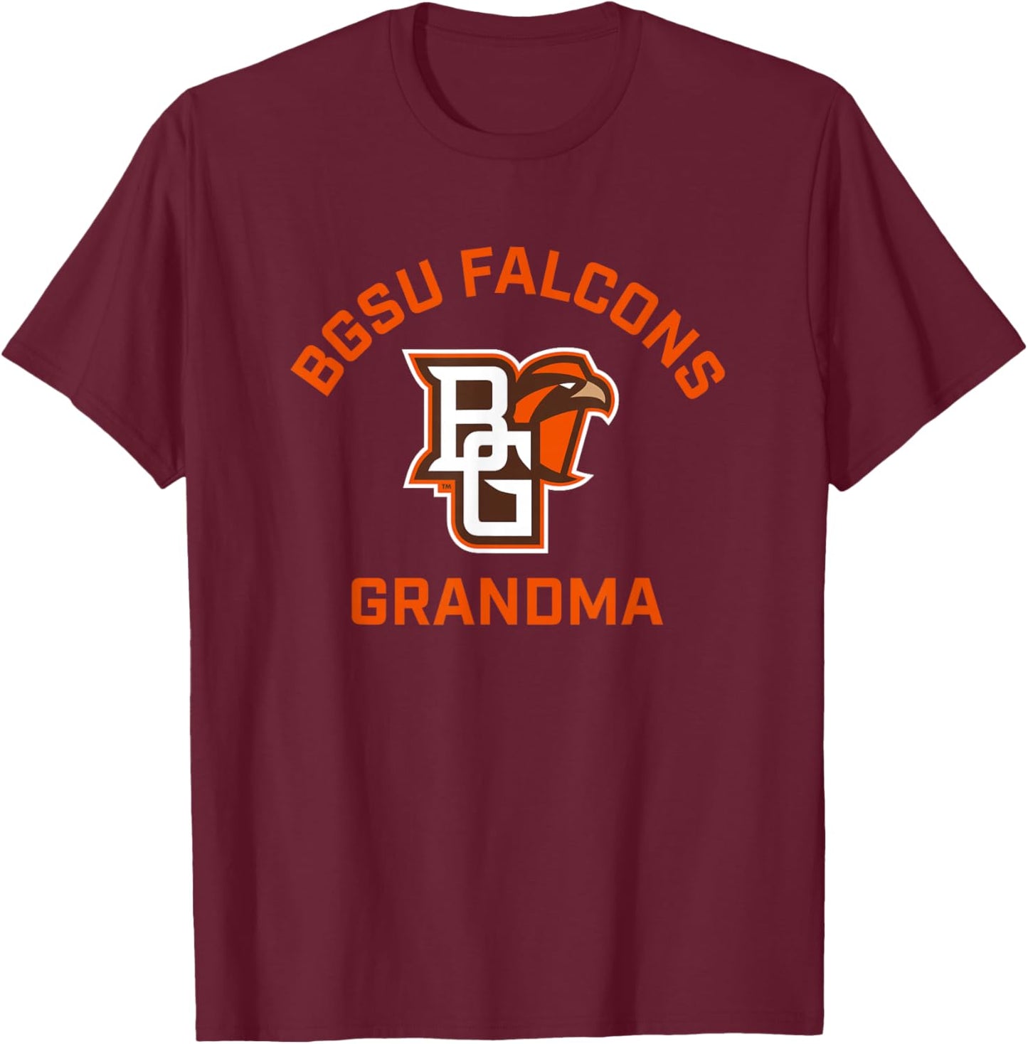 Bowling Green BGSU Falcons Arched Grandma T-Shirt - T-Shirt | Maroon