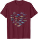 Sharks heart Ocean Animal Shark Lovers men kids T-Shirt - T-Shirt | Maroon