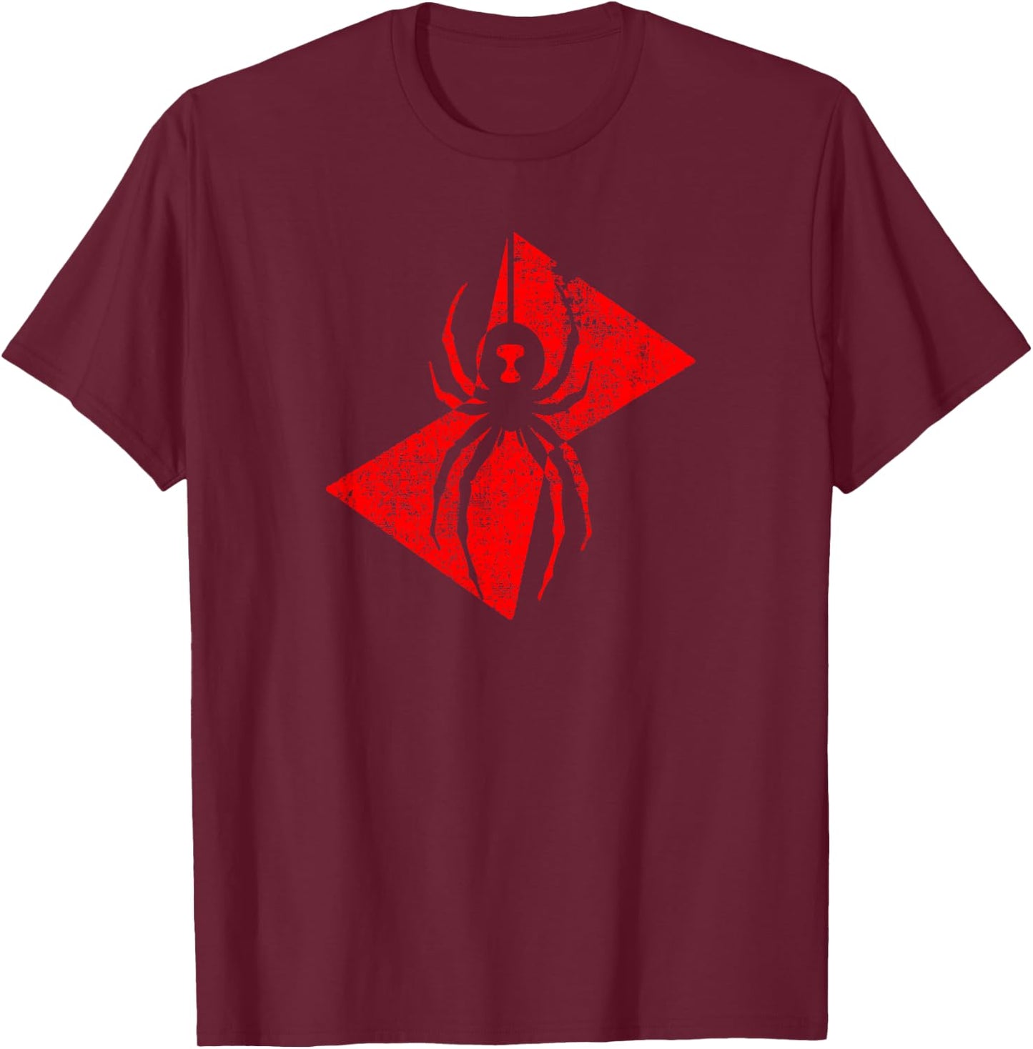 Black Widow Spider Gift T-Shirt - T-Shirt | Maroon