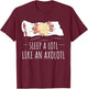 Axolotl Sleep Shirt Salamander Pyjamas Sleep T-Shirt - T-Shirt | Maroon