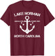 LAKE NORMAN NORTH CAROLINA Funny Fishing Camping Summer Gift T-Shirt - T-Shirt | Maroon