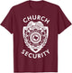 Church Security Deacon Headshots For Jesus T-Shirt - T-Shirt | Maroon