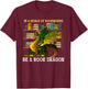 Animal & Gifts In A World Of Bookworms Be A Book Dragon -Adults Black Small T-Shirt - T-Shirt | Maroon