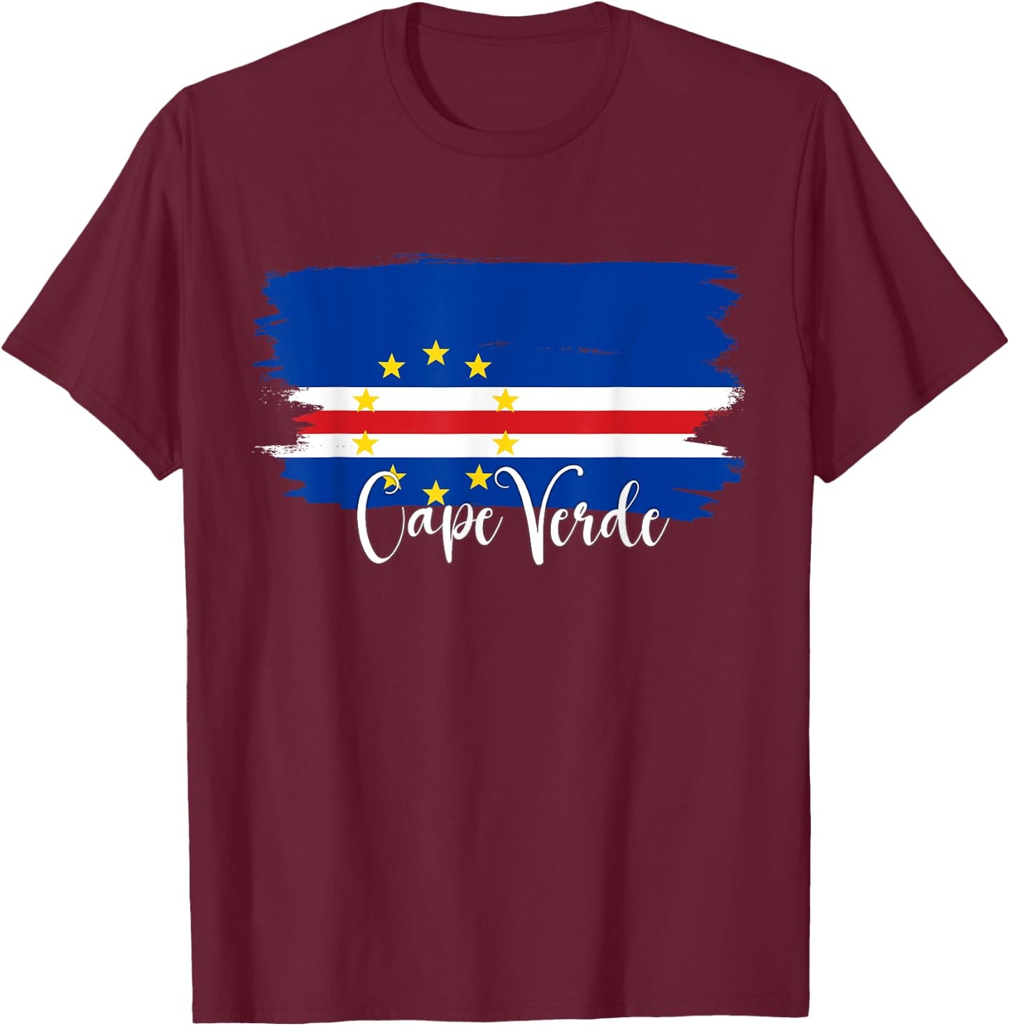 Cape Verde flag , Cape Verde map, Cape Verde T-Shirt - T-Shirt | Maroon