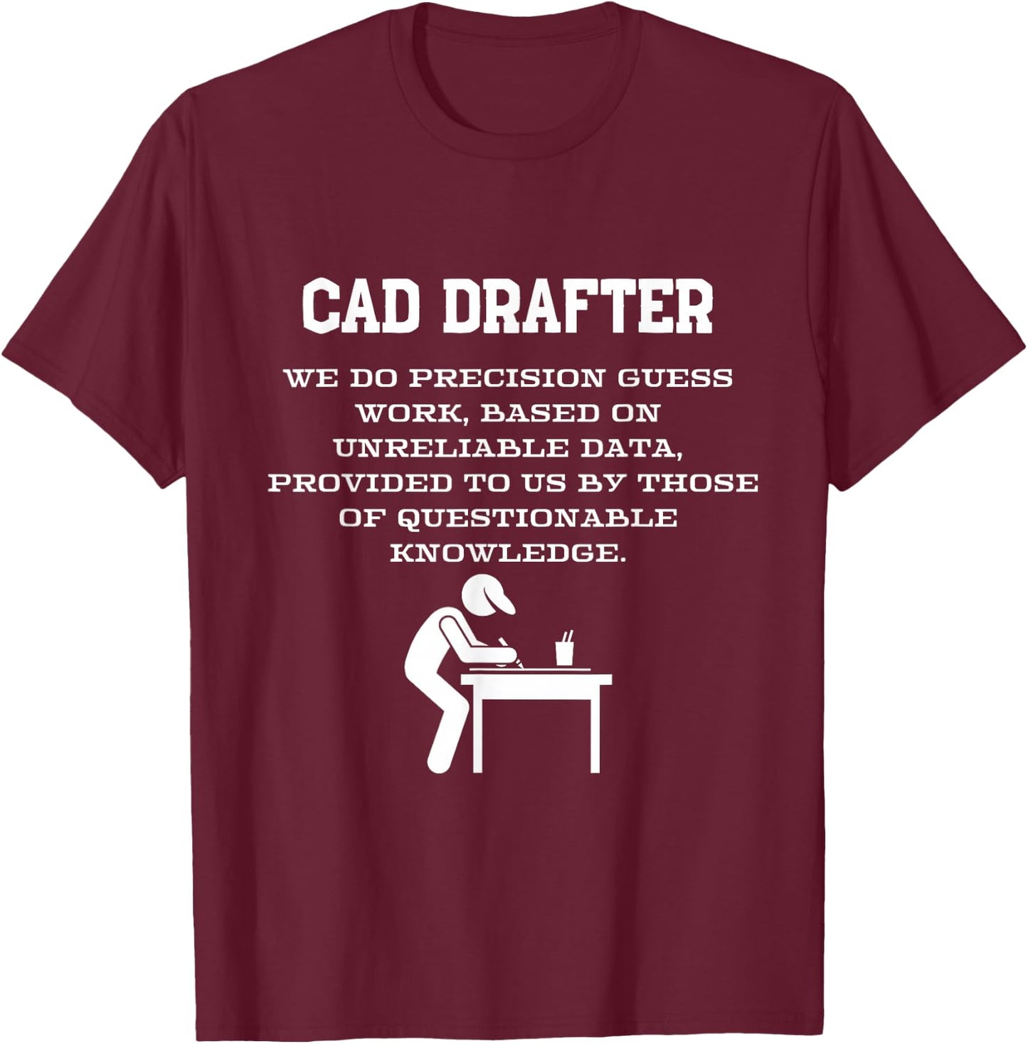 CAD Drafter design T-Shirt - T-Shirt | Maroon