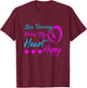 Line Dancing Makes My Heart Happy Line Dance T-Shirt - T-Shirt | Maroon
