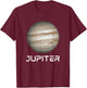 Solar System Planet Jupiter Outer Space T-Shirt - T-Shirt | Maroon