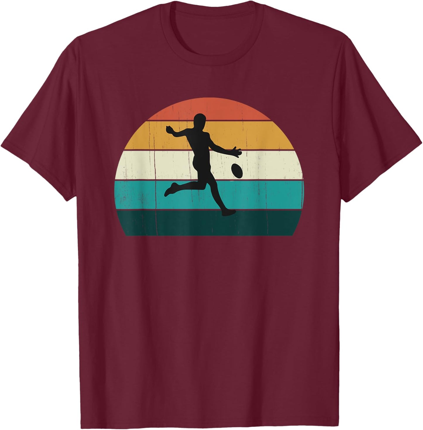 Retro Aussie Football Gift - Australian Rules Footy Lovers T-Shirt - T-Shirt | Maroon