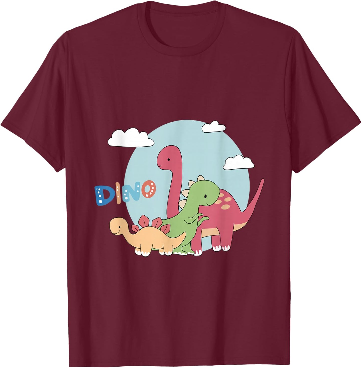 Dino dinosaur road trip kdrama it’s okay to not be okay T-Shirt - T-Shirt | Maroon