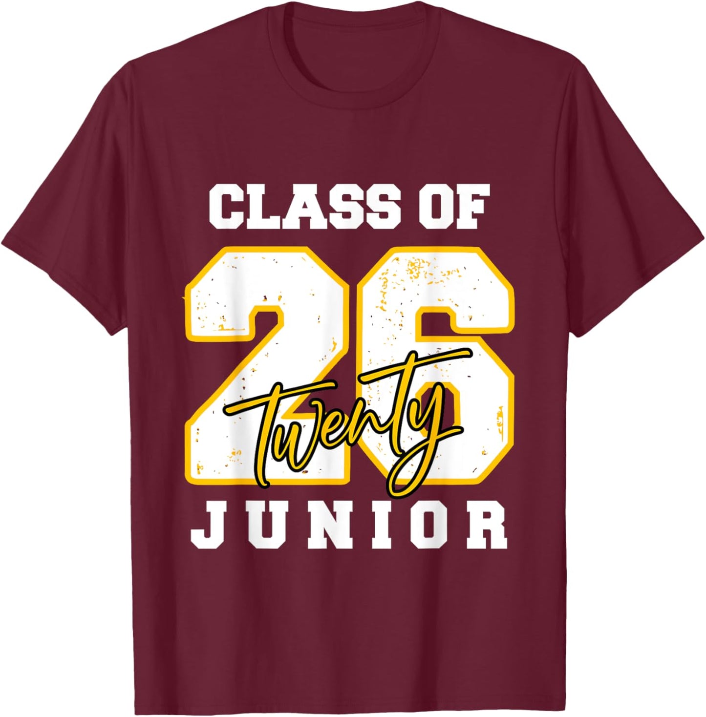 Class of 2026 Junior High School Back To School 11th Grade T-Shirt - T-Shirt | Maroon