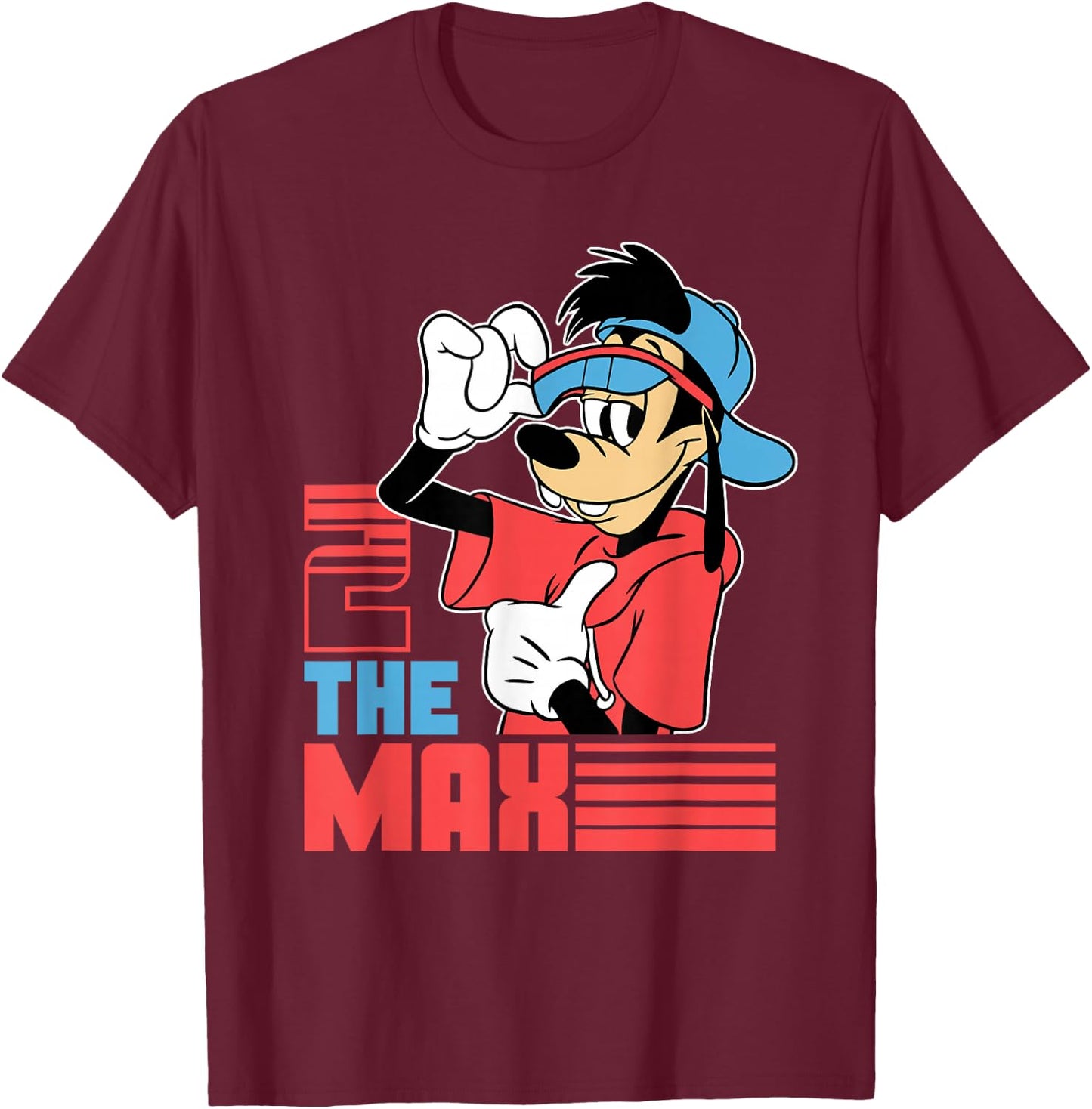 Disney A Goofy Movie 2 The Max 90s T-Shirt - T-Shirt | Maroon