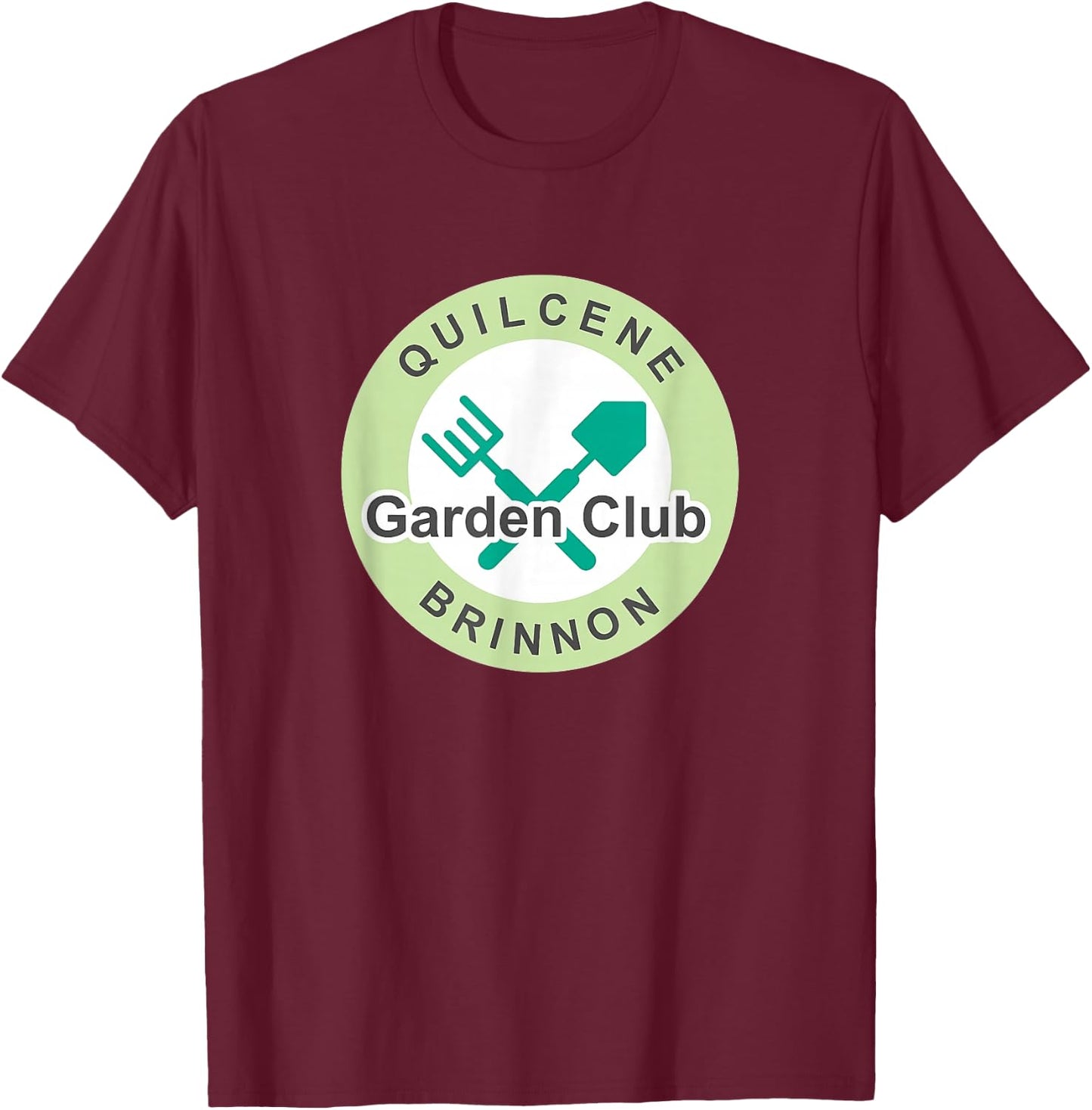Quilcene Brinnon Garden Club T-Shirt - T-Shirt | Maroon