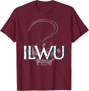 ILWU Longshoreman Cargo Hook Fist T-Shirt - T-Shirt | Maroon