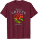 Kona Coffee Hawaii Famous Big Island Modern Hawaiian Aloha T-Shirt - T-Shirt | Maroon