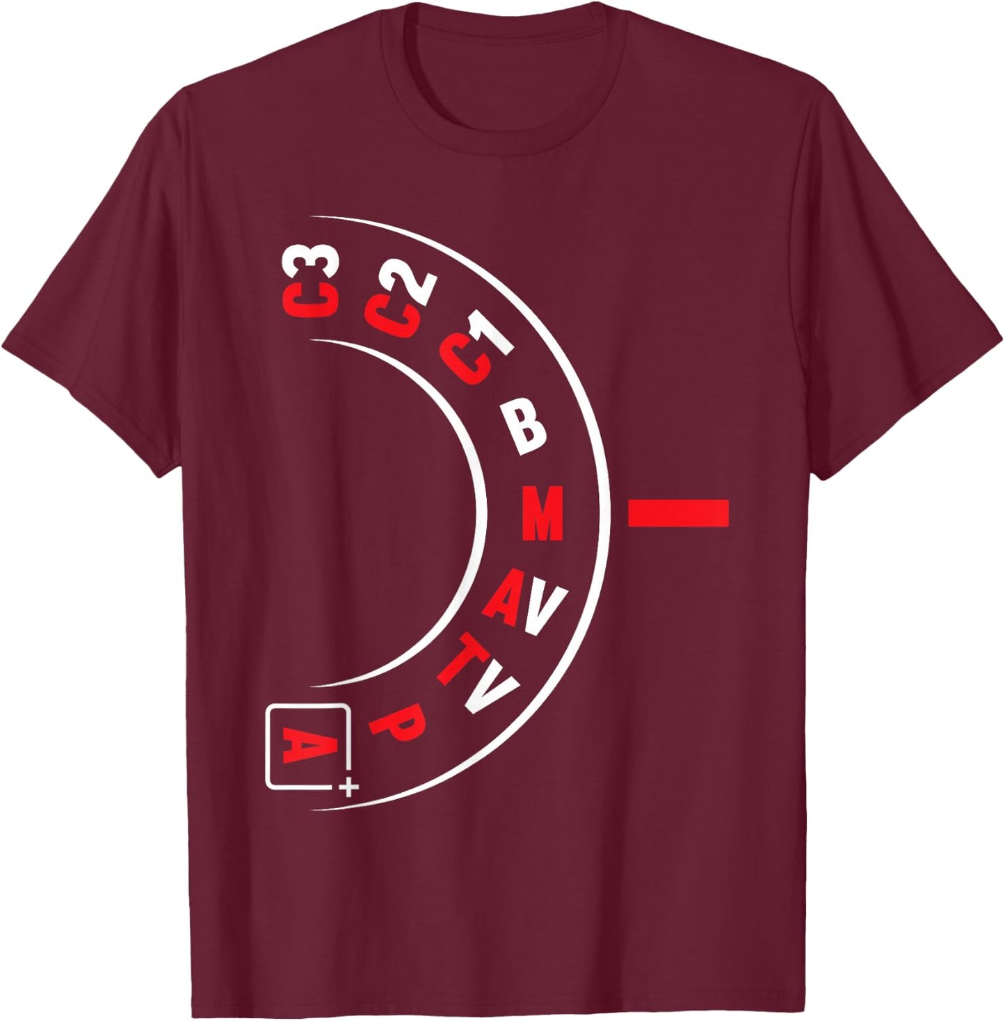 Funny Photographer Camera Lens Photography Photo Gift T-Shirt - T-Shirt | Maroon