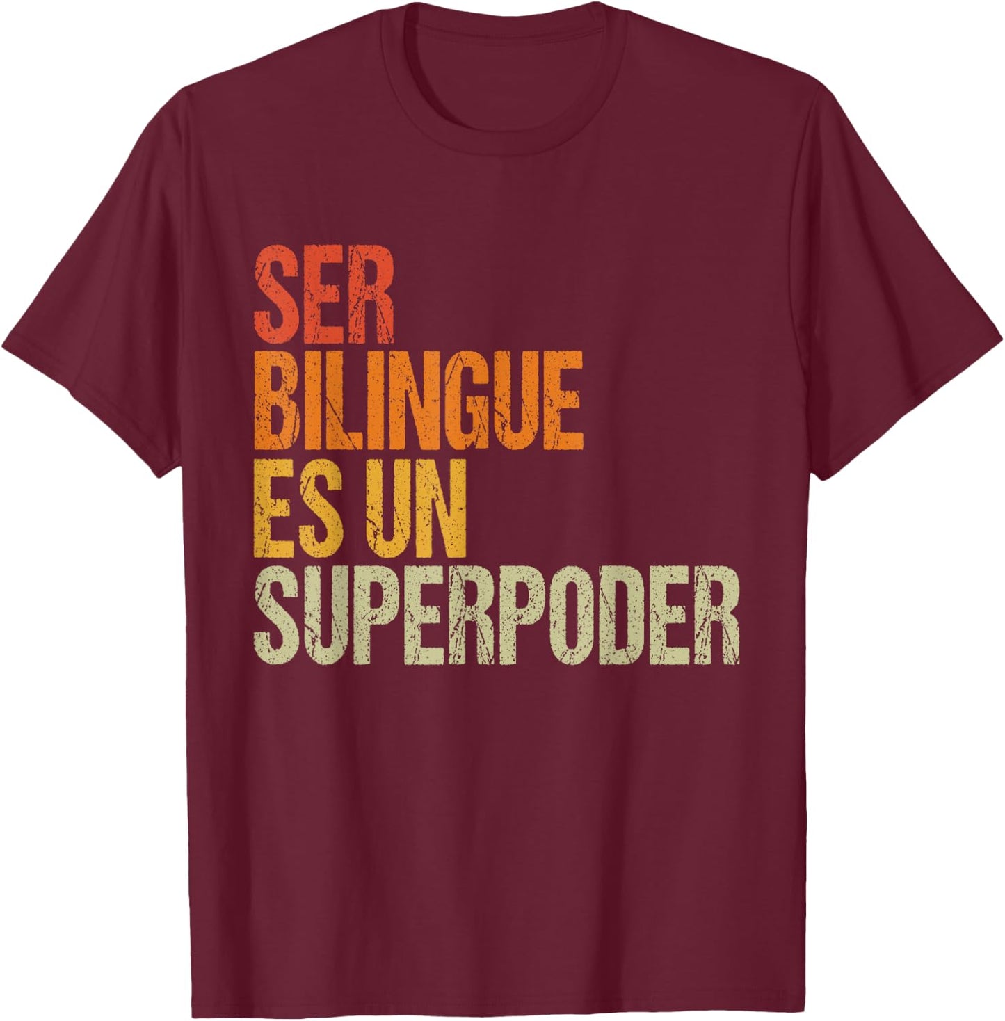 Bilingue Spanish Teacher Espanol Women Kids T-Shirt - T-Shirt | Maroon