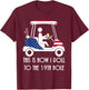 This is how I roll to the 19th hole - funny Golf USA Beer T-Shirt - T-Shirt | Maroon