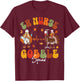 ER Nurse Turkey Gobble Squad ER Nurse Thanksgiving T-Shirt - T-Shirt | Maroon