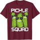 Funny Pickle Squad Novelty Gift Men Kids Big Dill Gang Lover T-Shirt - T-Shirt | Maroon