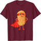 Super Hero Chicken Nuggets Funny Nugget Man Gift Kids T-Shirt - T-Shirt | Maroon
