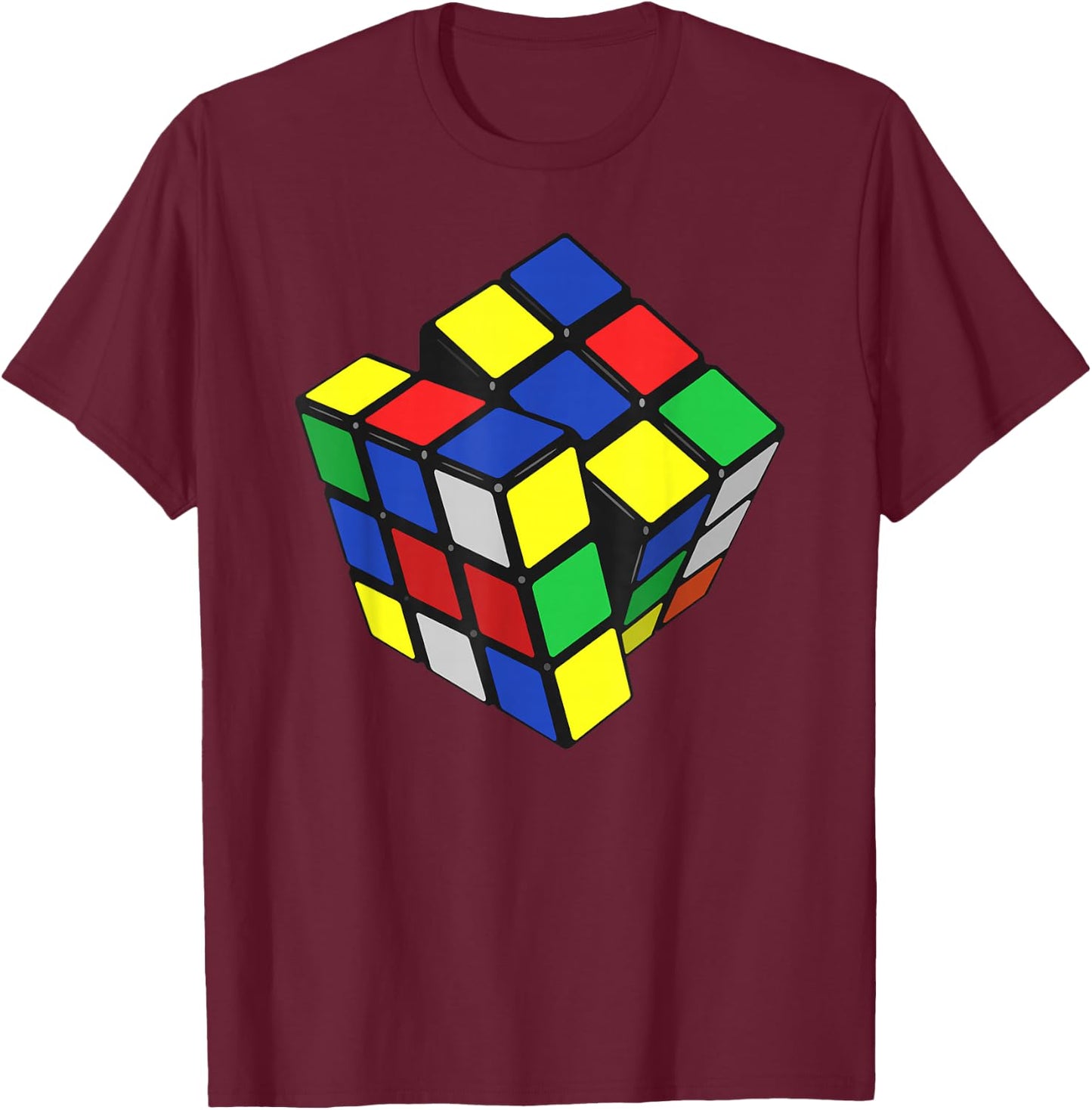 Magic Cube T-Shirt - T-Shirt | Maroon