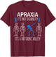 Apraxia Awareness Dabbing Different Ability Blue Ribbon T-Shirt - T-Shirt | Maroon