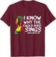 I Know Why The Caged Bird Sings Cool African American Gifts T-Shirt - T-Shirt | Maroon