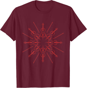 Classical Music Instrument Cello T-Shirt - T-Shirt | Maroon