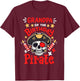 Grandpa Of The Birthday Pirate Party Family Matching Men T-Shirt - T-Shirt | Maroon