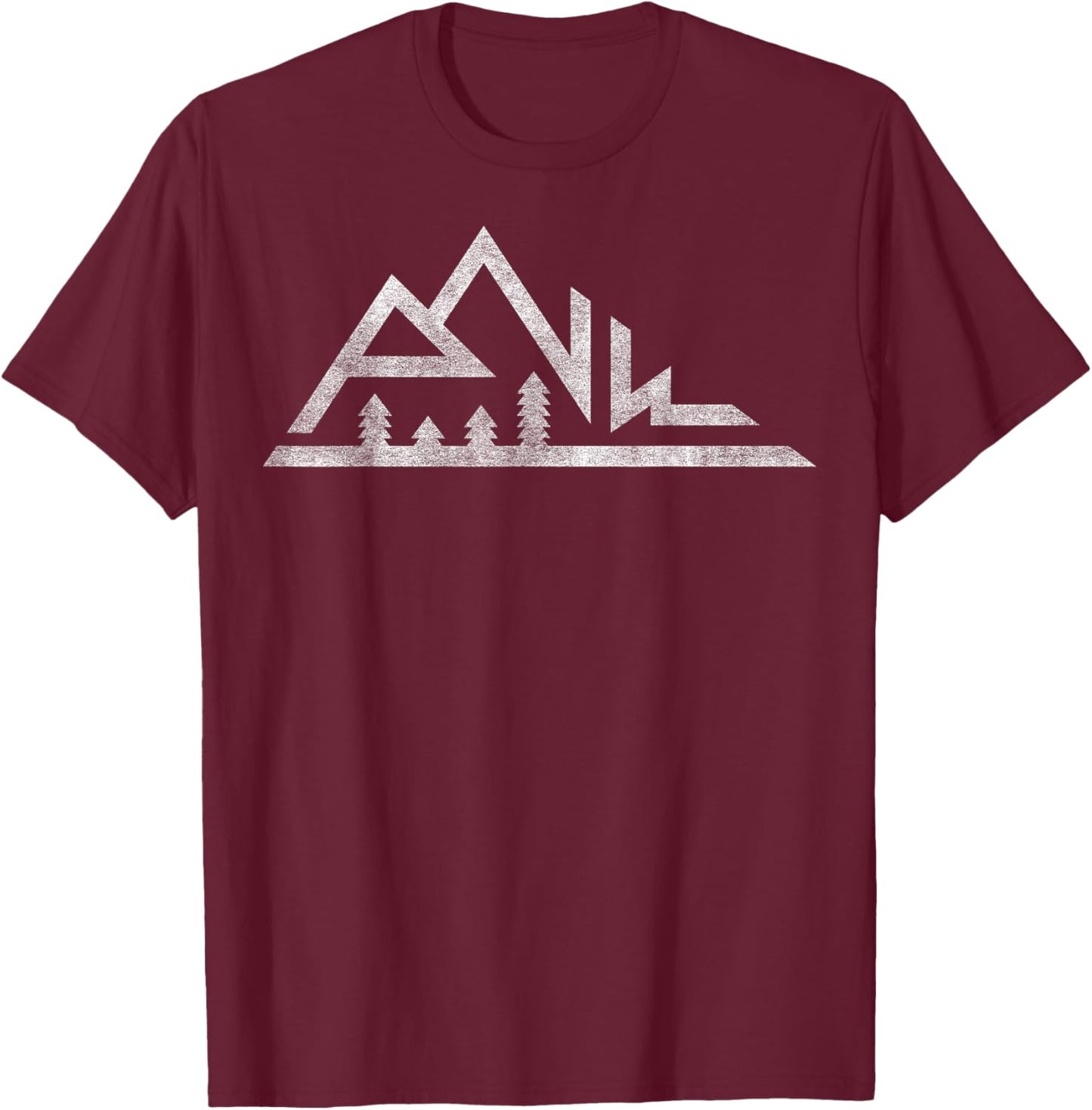 PNW Mountain Range – Cascadia Pacific Northwest T-Shirt - T-Shirt | Maroon